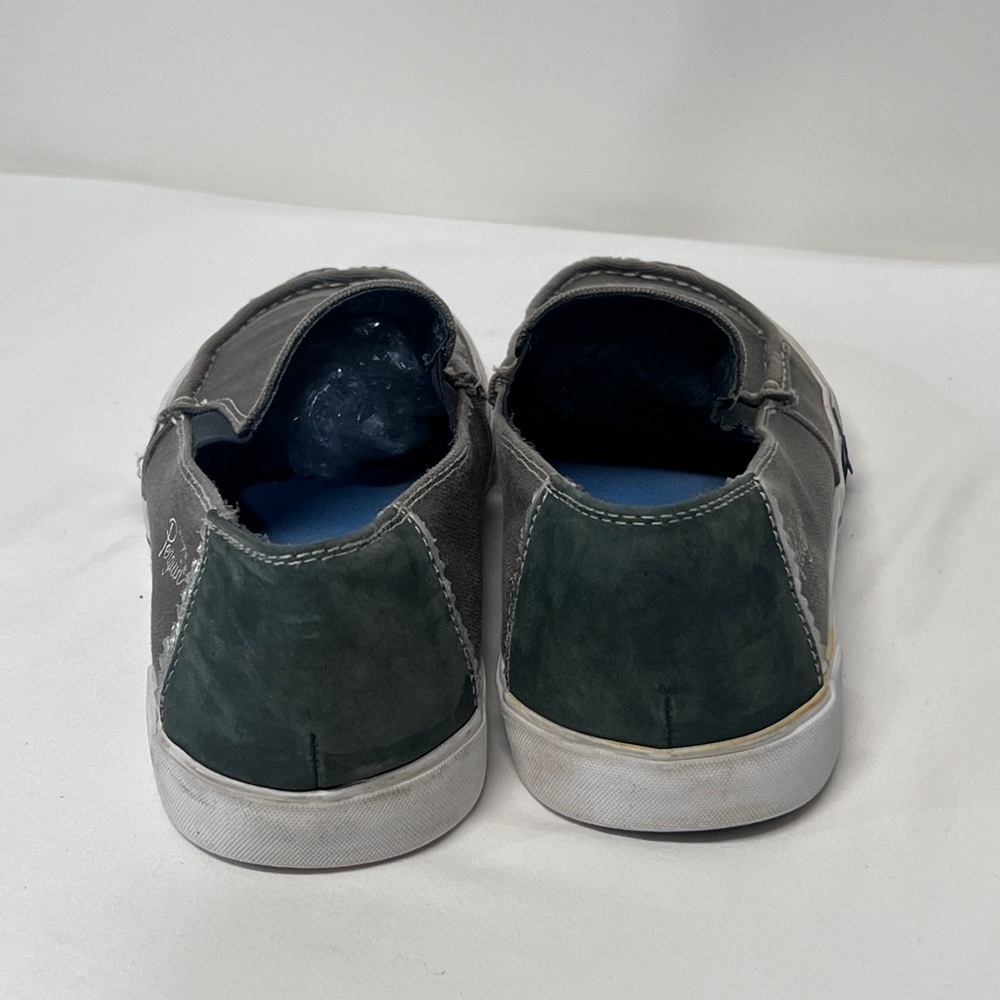 ORIGINAL PENGUIN Gray canvas ERNIE slip on sneaker size 9.5 - Picture 4 of 7